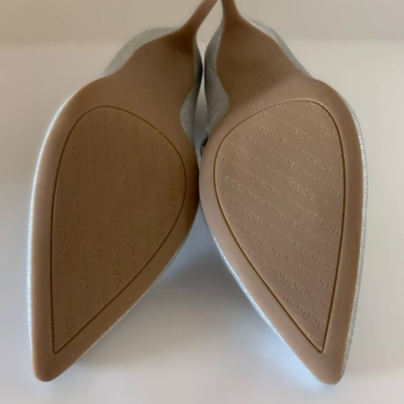 BCBGeneration Branda Silver Glitter Rhinestone Women's Heels - Picture 2 of 10